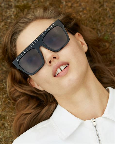 stella mccartney clear sunglasses|stella mccartney oversized sunglasses.